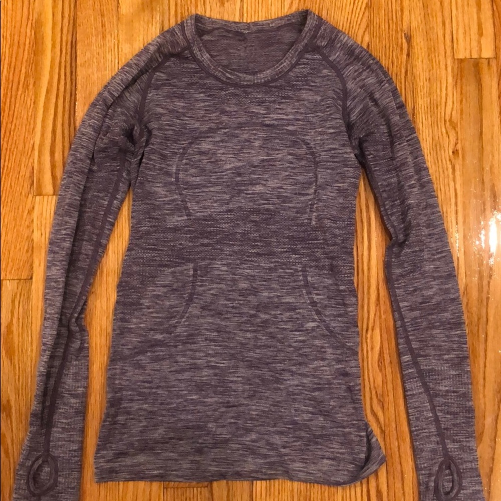 Purple lululemon long sleeved shirt